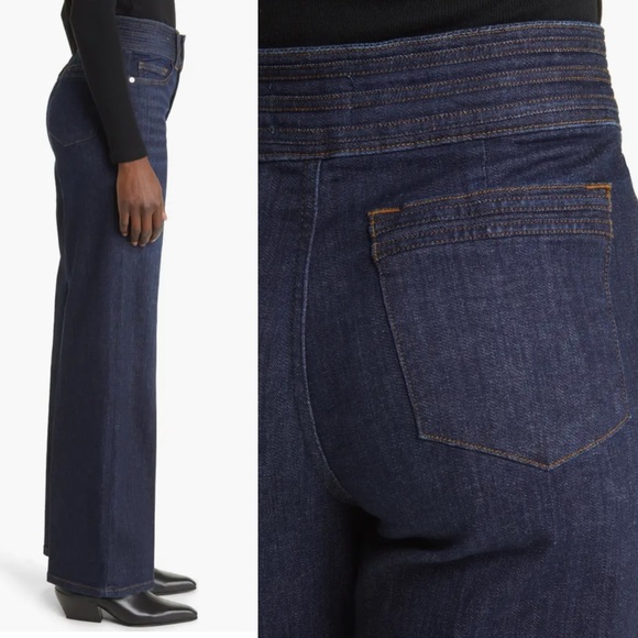 FRAME NWOT Triple Binding Slim Palazzo Wide Leg - Picture 2 of 6